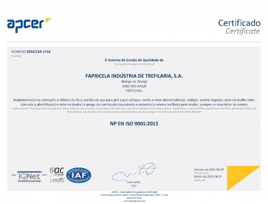 APCER NP EN ISO 9001:2015